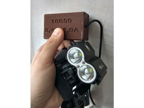Fall 18650 Fahrrad Taschenlampe sport & im freien Fackel 3d print model - Mito3D
