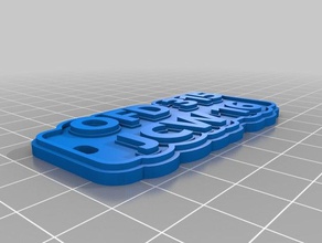 key fob chaveiros personalizado 3d print model - Mito3D