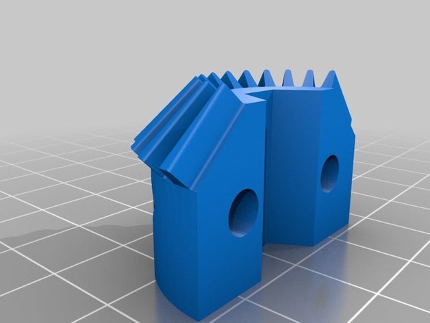 engrenagem c nica dividida de engenharia 3D print model - Mito3D