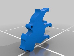 dog staffordshire 3d printing keyring 3d print model - Mito3D