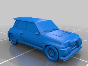 renault 5 rallye edição veículos de carro frança um automóvel desportivo 3d print model - Mito3D