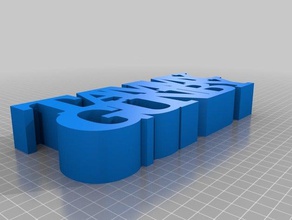 ms gunby nameplate sculptures customized 3d print model - Mito3D