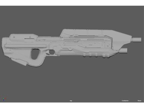 rifle de asalto halo 4 juegos video cosplay prop arma el traje la proposición jefe maestro 3d print model - Mito3D