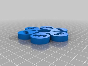bat 6 suaves rayos juguetes mecánicos personalizado 3d print model - Mito3D