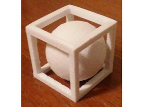 ball cube Kunst 3d print model - Mito3D