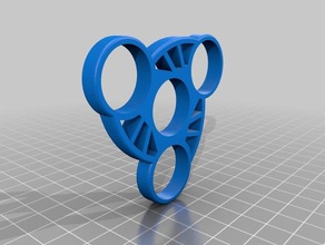 swirl fidget spinner toys & games hand 3d print model - Mito3D