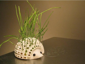 wachsende Spitzen Pflanzer Igel outdoor & Garten 3d print model - Mito3D