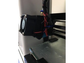 monoprice mp select 40mm fan duct shroud v2 3d printer parts 3d print model - Mito3D