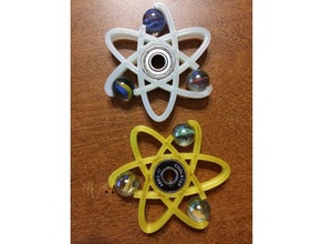 atom gekrümmten Marmor-spinner Spielzeug & Spiele fidget spinner zappeln Marmor 3d print model - Mito3D