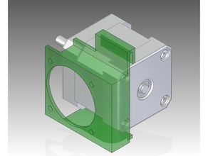 mini fan mod pla Impresora 3d de las piezas afinia el ventilador pp3dp paso a refrigerador motor tiertime hasta impresora 3d print model - Mito3D