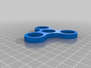 spinner flach fidget hand hand-spinner Spielzeug tri-spinner 3d print model - Mito3D