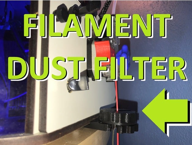 filament-Staub-filter 3d-Drucker Teile Staub Staub-Sammler Staub-filter Staub-Entferner filament filter montiert orion seemecnc 3D print model - Mito3D