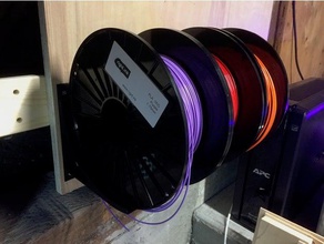 filament spool wall bracket 3d printer accessories holder 3d print model - Mito3D