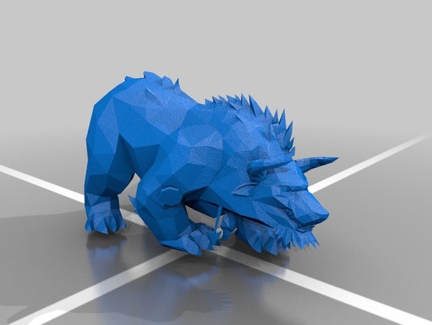 mondo di warcraft legione - tauren druid forma orso non artefatto giochi e giocattoli 3D print model - Mito3D