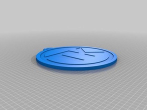 tk portachiavi logo segni e loghi Logo 3d keychain t k 3d print model - Mito3D