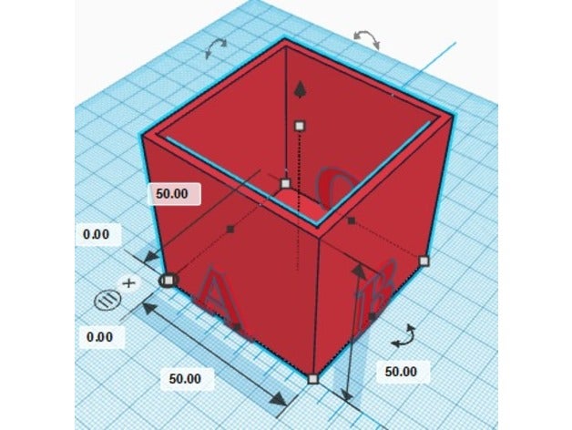 oca de 50x50x50 calibração do cubo A impressão 3d 3D print model - Mito3D