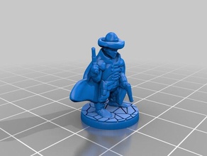 halfling franc-tireur jouets & jeux donjons dragons miniature pathfinder 3d print model - Mito3D