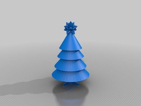 3d christmas tree printing xmas 3d print model - Mito3D