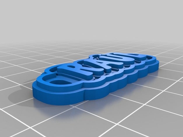 ra l chaveiros personalizado 3D print model - Mito3D