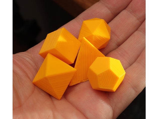 openscad platonic solids 3d printing tests 3D print model - Mito3D