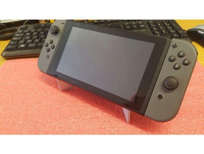 nintendo interruttore di basso profilo stand pieghevole lama video giochi stampato in un unico pezzo 3d print model - Mito3D