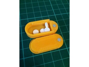 pill box magnet 3d printing box drug drugs lid magnet pill