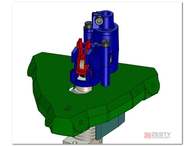 etkileyici herhangi bir delta 64 mm aralığı bı 3d yazıcı parçaları bağdaştırıcı çevik alanında zesty yükseltme 3D print model - Mito3D