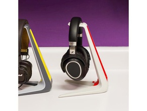 multi-color headphone stand organization dual dualstrusion color extruder extrusion mosaic palette triple 3d print model - Mito3D