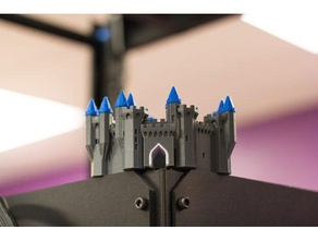 multi-color-Burg Gebäude & Strukturen 3d print model - Mito3D