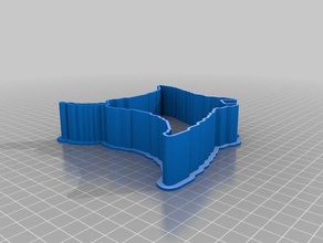 manta ray cortador de cookie cozinha e sala jantar personalizado 3d print model - Mito3D
