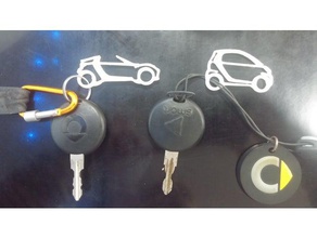smart car keychain fashion 3d print model - Mito3D