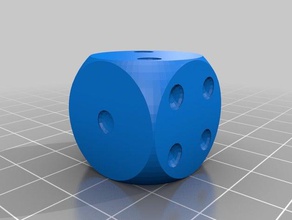 my customized loaded dice biased 3d print model - Mito3D