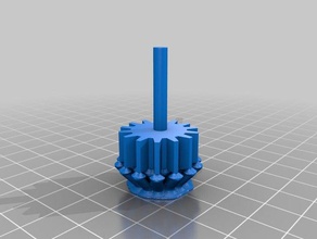 useless gear thing mechanical toys gears totally toy machine 3d print model - Mito3D