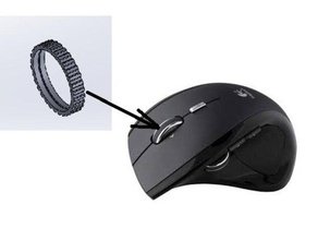 rueda de desplazamiento del ratón mx revolución molette souris equipo 3d print model - Mito3D