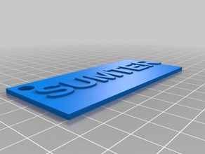 my customized bag tag label household 3d print model - Mito3D