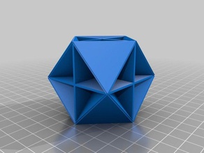 cubi ottetto espanso elemento di ingegneria 3d print model - Mito3D