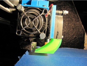 extended high flow fan duct anet a8 autolevel sensor 3d printer parts upgrade 3d print model - Mito3D
