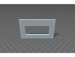 4 x 20 caracteres lcd do painel frontal eletrônica 3d print model - Mito3D