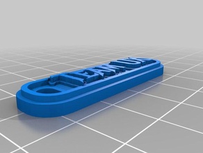 team ux keychain keychains customized 3d print model - Mito3D