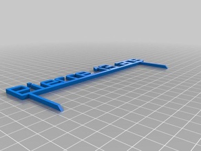 my customized garden sign outdoor & 3d print model - Mito3D