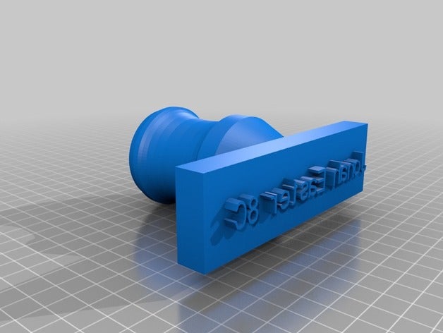 la mia su misura personalizzabili timbro segni e loghi 3D print model - Mito3D