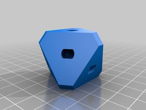 my customized three cube gears cnetere interactive art 3d print model - Mito3D