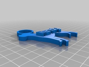 boxer-wendy Schlüsselanhänger kundengebundene 3d print model - Mito3D