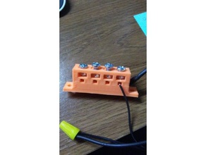 terminal block 4 connections electronics 3d print model - Mito3D