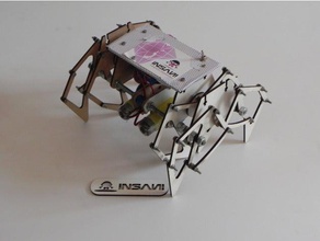 vennom artr podo motorizado basado mecanismo jansen engineering lasercut 3d print model - Mito3D