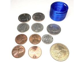 perfect change coin holder organization 3d print model - Mito3D