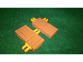 openlock adapters-wood set toy & game accessories dnd tiles openforge openforge2 3d print model - Mito3D
