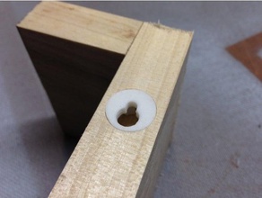 ojo de la cerradura percha montaje enchufe diy colgador el estante del gancho en pared carpintería 3d print model - Mito3D