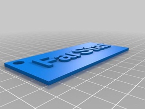 meine benutzerdefinierte bag label-tag farstar Haushalt kundengebundene 3d print model - Mito3D
