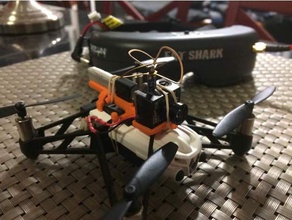 fpv montagem de câmera papagaio hidrodinâmica rolando aranha r c veículos hack drone parrot rolamento 3d print model - Mito3D